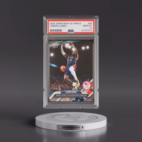 2024 Topps Now Olympic Games #30 LeBron James (PSA 10 GEM MINT)