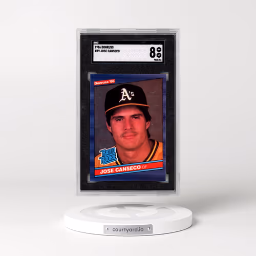 1986 Donruss #39 Jose Canseco (SGC 8 NM-MT)