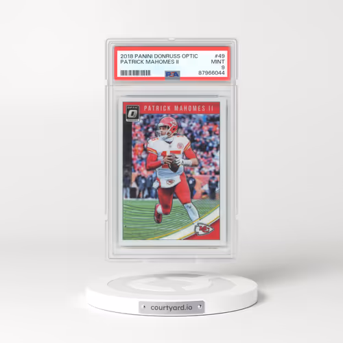 2018 Panini Donruss Optic #49 Patrick Mahomes II (PSA 9 MINT)