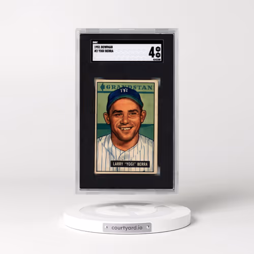 1951 Bowman #2 Yogi Berra (SGC 4 VG-EX)