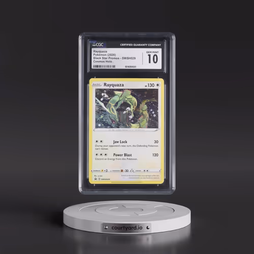 2017 Black Star Promos - Sword & Shield #SWSH029 Rayquaza - (Cosmos Holo) (CGC 10 GEM MINT)