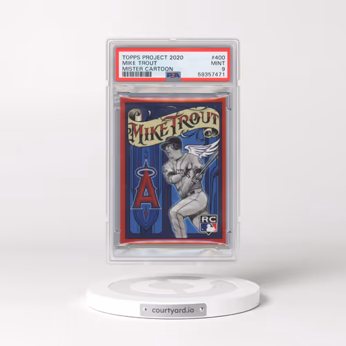 2020 Topps Project 2020 #400 Mike Trout/Mister Cartoon (PSA 9 MINT)
