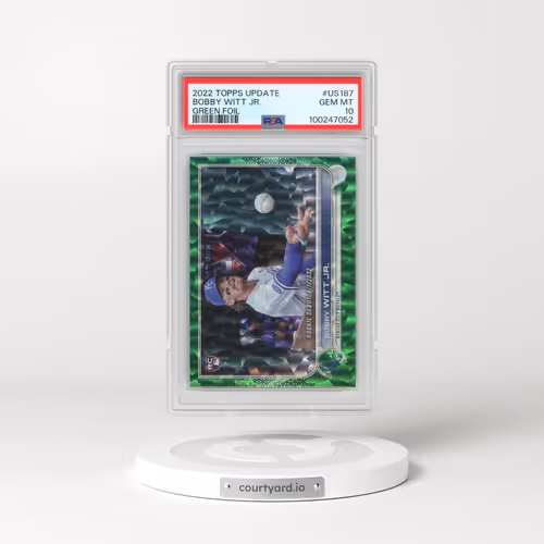 2022 Topps Update #US187 Bobby Witt Jr. - Green Foil (PSA 10 GEM MINT)