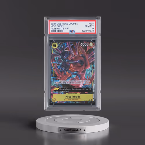 2024 One Piece OP09-Emperors in the New World #107 Nico Robin - Alternate Art (PSA 10 GEM MINT)
