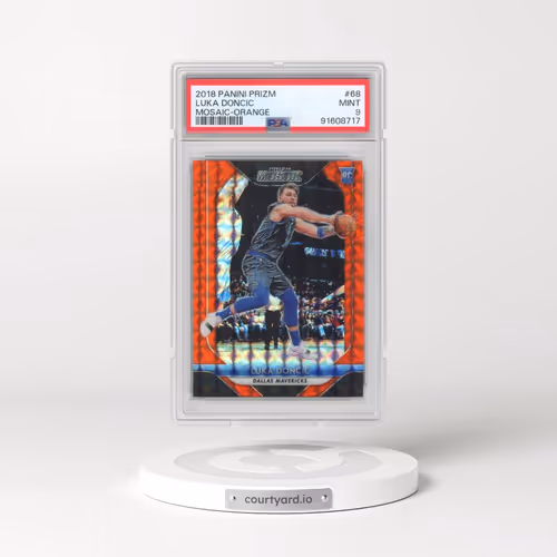 2018 Panini Prizm Mosaic #68 Luka Doncic - Orange (PSA 9 MINT)