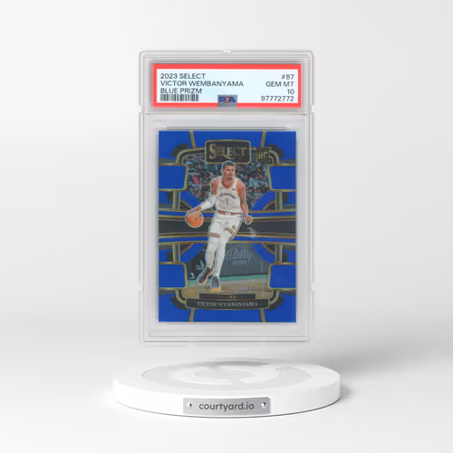 2023 Panini Select #87 Victor Wembanyama - Blue Prizm (PSA 10 GEM MINT)