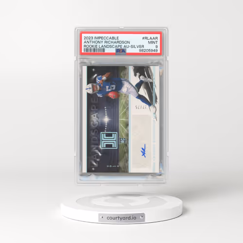 2023 Panini Impeccable Rookie Landscape Autographs #RLAAR Anthony Richardson - Silver (PSA 9 MINT)