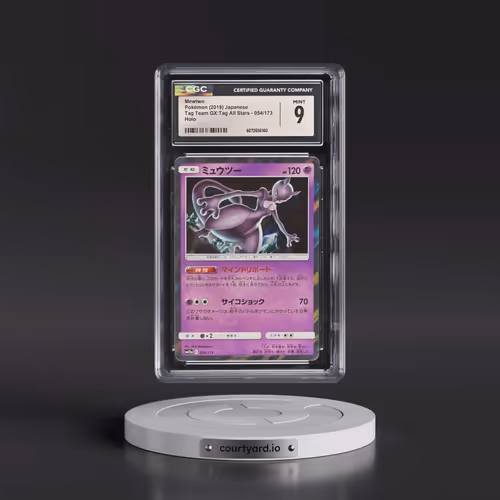 2019 Tag Team GX: Tag All Stars #054/173 Mewtwo - Holo (CGC 9 MINT)