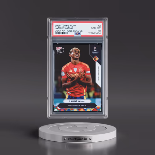 2025 Topps Now UEFA Nations League #2 Lamine Yamal (PSA 10 GEM MINT)