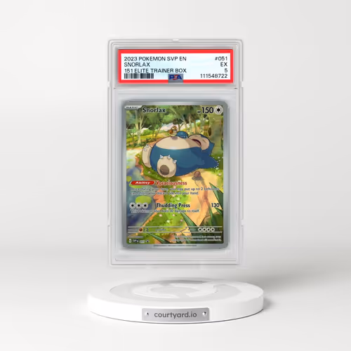 2023 Pokémon Svp EN-SV Black Star Promo #051 Snorlax - 151 Elite Trainer Box (PSA 5 EX)