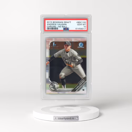 2019 Bowman Draft #BDC100 Andrew Vaughn - Chrome-No Ball (PSA 10 GEM MINT)