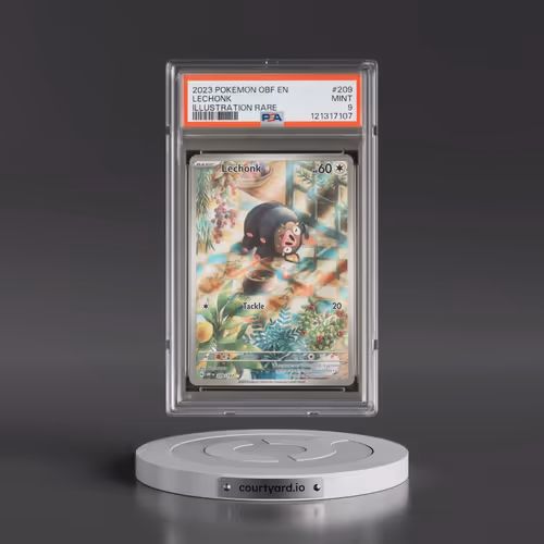 2023 Pokémon Obf EN-Obsidian Flames #209 Lechonk - Illustration Rare (PSA 9 MINT)