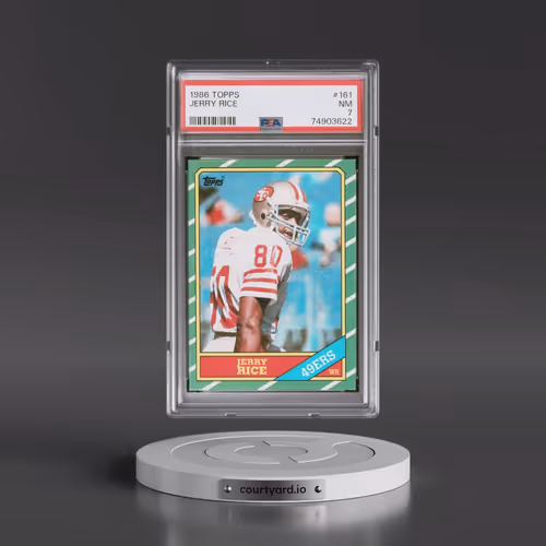 1986 Topps #161 Jerry Rice (PSA 7 NM)