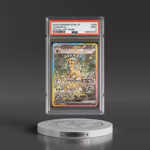2024 Pokémon Sv8a-Terastal Fest EX #200 Leafeon EX - Holo Special Art Rare (PSA 9 MINT)