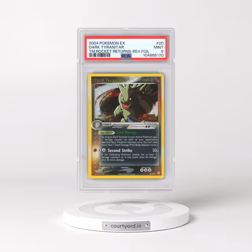 2004 Pokémon EX Team Rocket Returns #20 Dark Tyranitar - Reverse Foil (PSA 9 MINT)