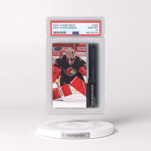 2021-2022 Upper Deck #225 Filip Gustavsson (PSA 10 GEM MINT)
