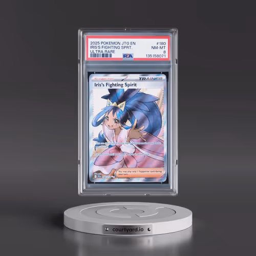 2025 Pokémon Jtg EN-Journey Together #180 Iris's Fighting Spirit - Ultra Rare (PSA 8 NM-MT)