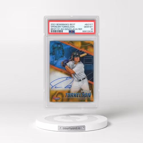 2021 Bowman's Best Best of 2021 Autographs #B21ST Spencer Torkelson - Gold Lava Refractor (PSA 10 GEM MINT)