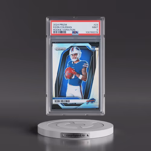 2024 Panini Prizm Rookie Variation #23 Keon Coleman (PSA 9 MINT)