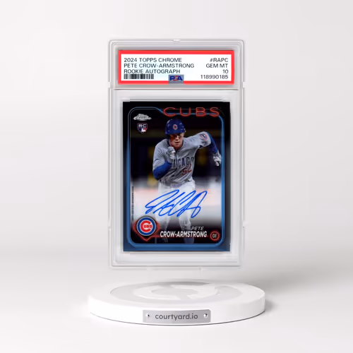 2024 Topps Chrome Rookie Autographs #RAPC Pete Crow-Armstrong (PSA 10 GEM MINT)