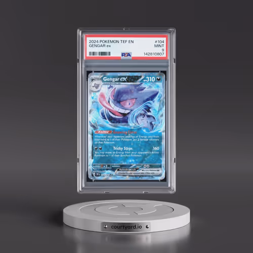 2024 Pokémon Tef EN-Temporal Forces #104 Gengar EX - Holo (PSA 9 MINT)