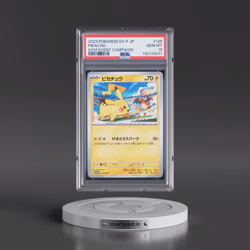 2023 Pokémon SV-P Promo #120 Pikachu - Gym Event Campaign (PSA 10 GEM MINT)