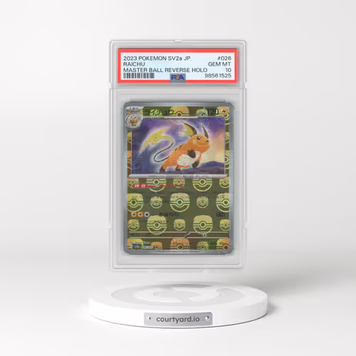 2023 Pokémon Sv2a-Pokemon 151 #026 Raichu - Reverse Holo Master Ball (PSA 10 GEM MINT)