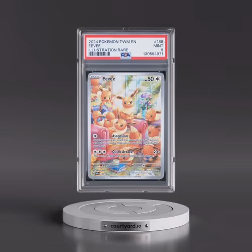 2024 Pokémon Twm EN-Twilight Masquerade #188 Eevee - Illustration Rare (PSA 9 MINT)