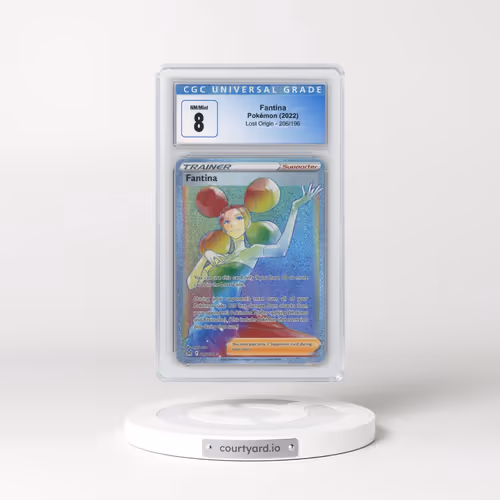 2022 Lost Origin #206/196 Fantina - Rainbow Rare Holo (CGC 8 NM-MT)