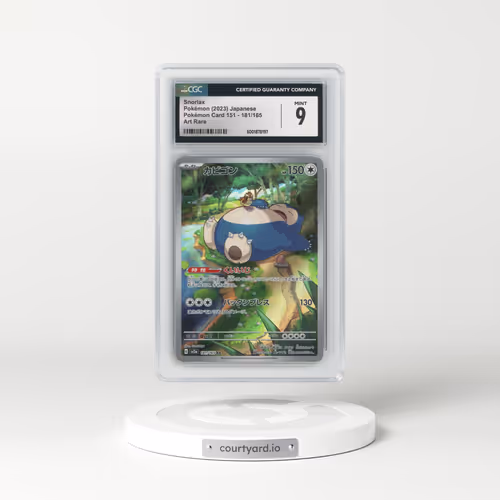 2023 Pokémon Card 151 #181/165 Snorlax - Art Rare (CGC 9 MINT)