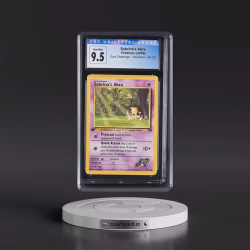 2000 Gym Challenge #94/132 Sabrina's Abra - 1st Edition 1st Edition (CGC 10 GEM MINT)