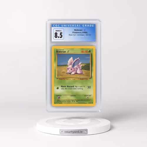 1999 Base Set #55/102 Nidoran â?? (CGC 8.5 NM-MT+)
