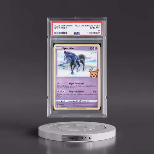 2023 Pokémon Trick or Trade #081 Spectrier (PSA 10 GEM MINT)