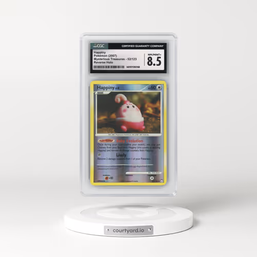 2007 Mysterious Treasures #52/123 Happiny - Reverse Holo (CGC 8.5 NM-MT+)