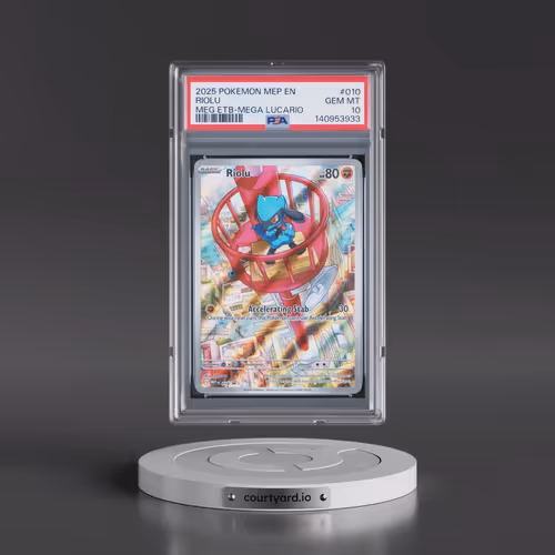 2025 Pokémon Mep EN-Me Black Star Promo #010 Riolu - Mega Evolution Elite Trainer Box-Mega Lucario (