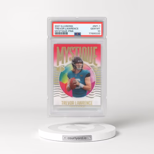 2021 Panini Illusions Mystique #MY-1 Trevor Lawrence - Pink (PSA 10 GEM MINT)