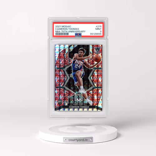 2021 Panini Mosaic #215 Cameron Thomas - NBA 75th Anniversary (PSA 9 MINT)