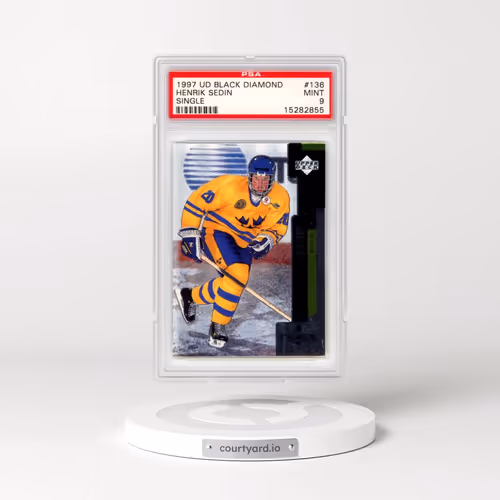 1997 Upper Deck Black Diamond #136 Henrik Sedin - Single (PSA 9 MINT)