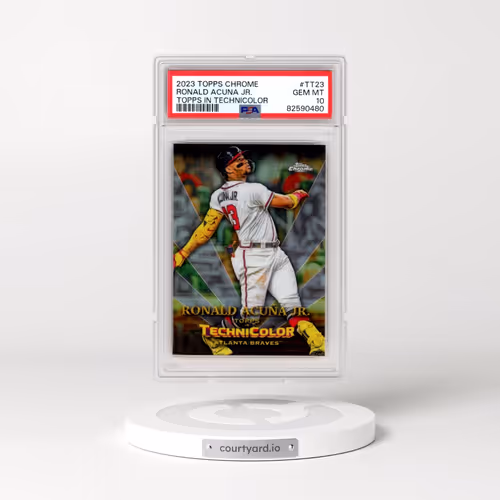 2023 Topps Chrome Topps in Technicolor #TT23 Ronald Acuna Jr. (PSA 10 GEM MINT)