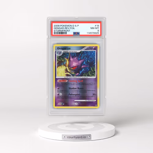 2008 Pokémon Diamond & Pearl Stormfront #18 Gengar - Reverse Foil (PSA 8 NM-MT)