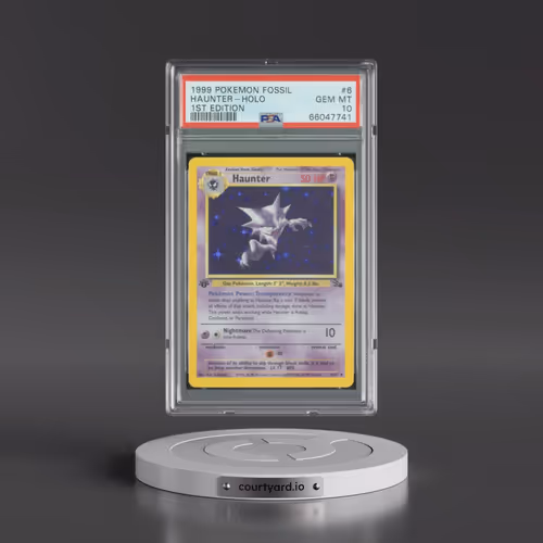 1999 Pokémon Fossil #6 Haunter - 1st Edition Holo (PSA 10 GEM MINT)