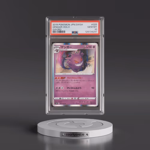 2019 Pokémon Sword & Shield Sword #025 Gengar - Holo (PSA 10 GEM MINT)
