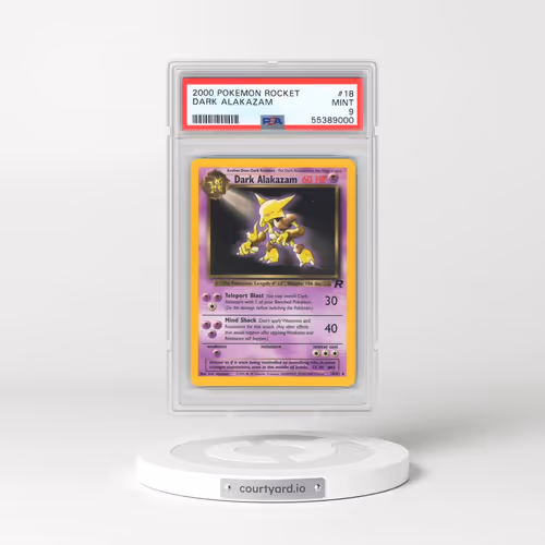 2000 Pokémon Rocket #18 Dark Alakazam (PSA 9 MINT)