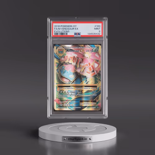 2016 Pokémon XY Evolutions #100 M Venusaur EX - Holo Full Art (PSA 9 MINT)