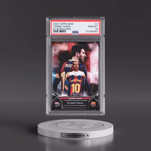 2025-2026 Topps Now FC Barcelona #2 Lamine Yamal (PSA 10 GEM MINT)