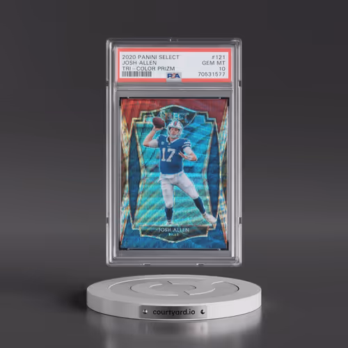 2020 Panini Select #121 Josh Allen - Tri-Color Prizm (PSA 10 GEM MINT)
