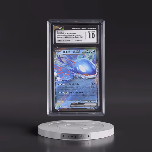 2024 Generations Start Decks- svM #037/175 Kyogre ex - Kyogre ex & Blaziken ex Deck Holo (CGC 10