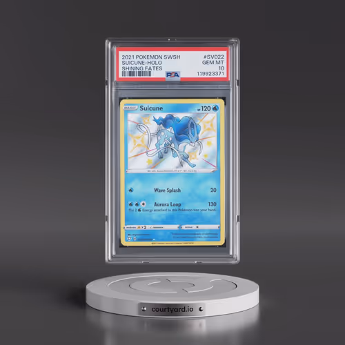 2021 Pokémon Sword & Shield Shining Fates #SV022 Suicune - Holo (PSA 10 GEM MINT)