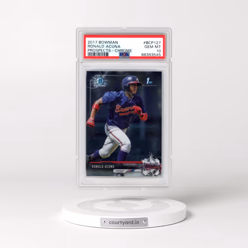 2017 Bowman Prospects #BCP127 Ronald Acuna - Chrome (PSA 10 GEM MINT)
