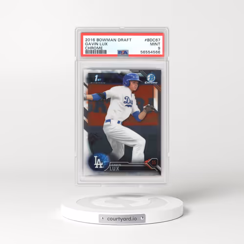 2016 Bowman Draft #BDC67 Gavin Lux - Chrome (PSA 9 MINT)